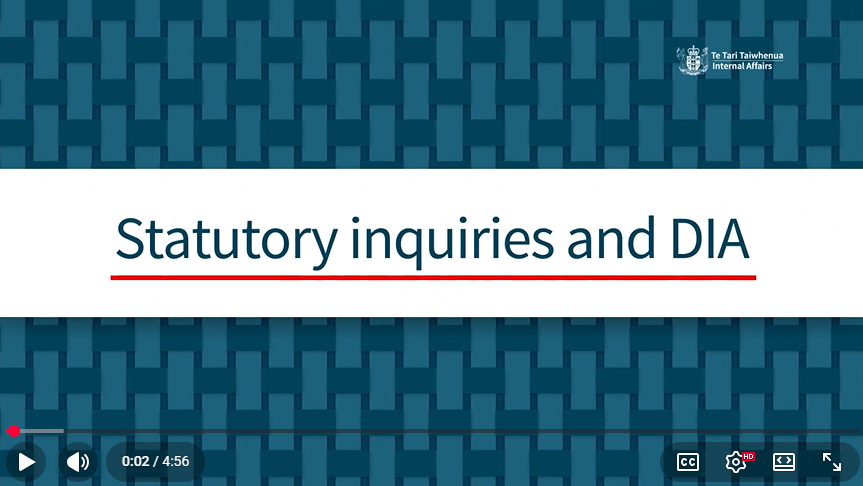 Statutory Inquiries and DIA - What are Statutory Inquiries?