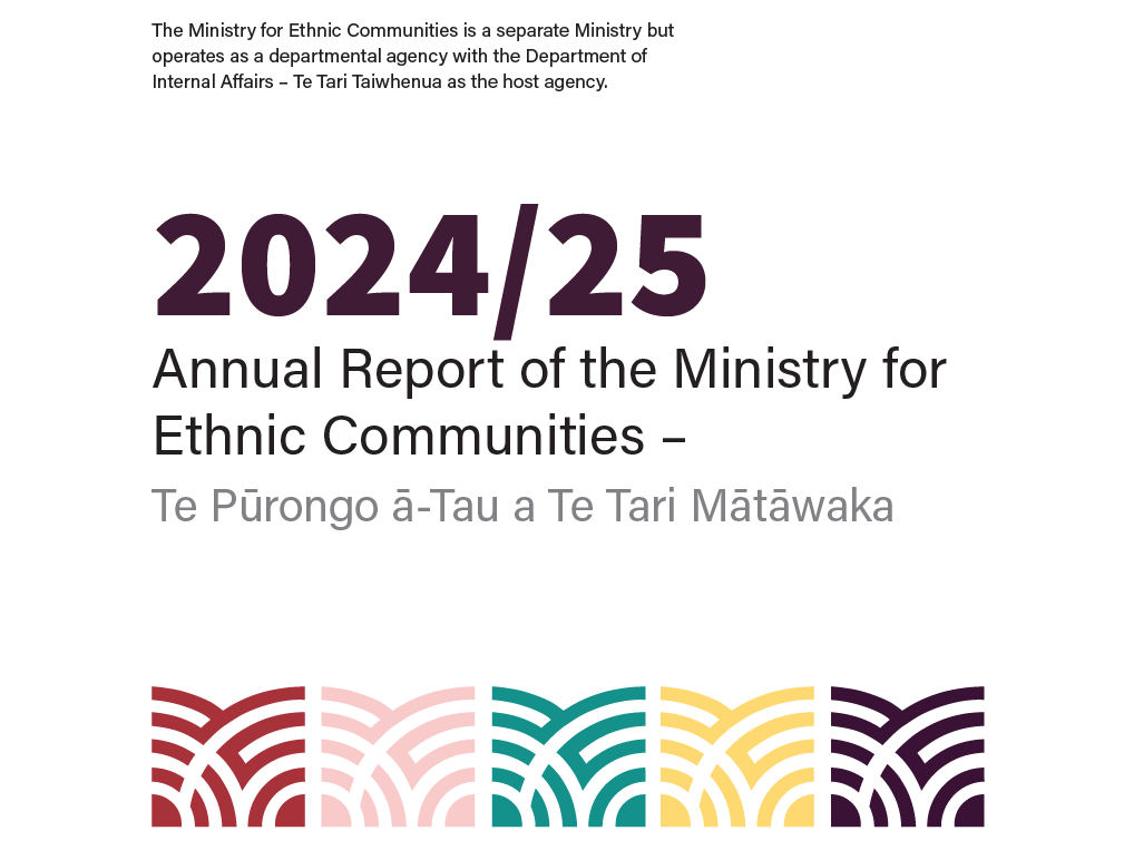 2024/25 Annual Report of the Ministry for Ethnic Communities (PDF, 1.8MB)