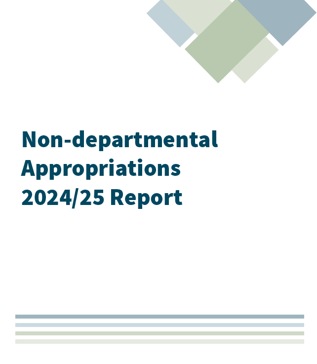 Non-departmental Appropriations 2024/25 Report (PDF, 572KB)