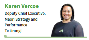 Karen Vercoe Deputy Chief Executive, Māori Strategy and Performance Te Urungi Karen Vercoe Deputy Chief Executive, Māori Strategy and Performance Te Urungi