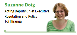 Suzanne Doig, Deputy Chief Executive, Regulation and Policy(1) Toi Hiranga Suzanne Doig, Deputy Chief Executive, Regulation and Policy(1) Toi Hiranga