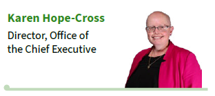 Karen Hope-Cross Director, Office of the Chief Executive Karen Hope-Cross Director, Office of the Chief Executive