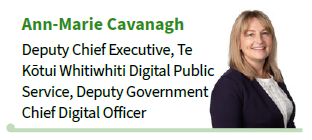 Ann-Marie Cavanagh Deputy Chief Executive, Te Kōtui Whitiwhiti Digital Public Service, Deputy Government Chief Digital Officer Ann-Marie Cavanagh Deputy Chief Executive, Te Kōtui Whitiwhiti Digital Public Service, Deputy Government Chief Digital Officer