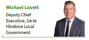 Michael Lovett, Deputy Chief Executive, Ue te Hīnātore Local Government Michael Lovett, Deputy Chief Executive, Ue te Hīnātore Local Government